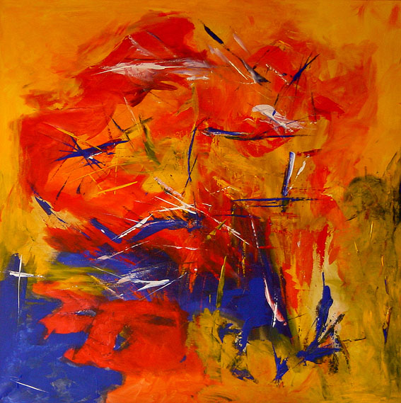 Fl�gelschlag - Format: 100 x 100 cm